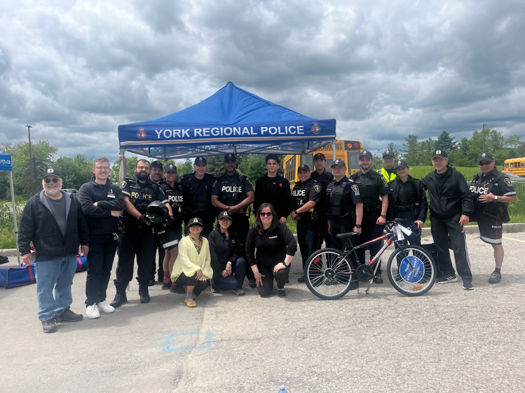 Marty Paulin at the YRP Road Watch Bicycle Rodeo safety event