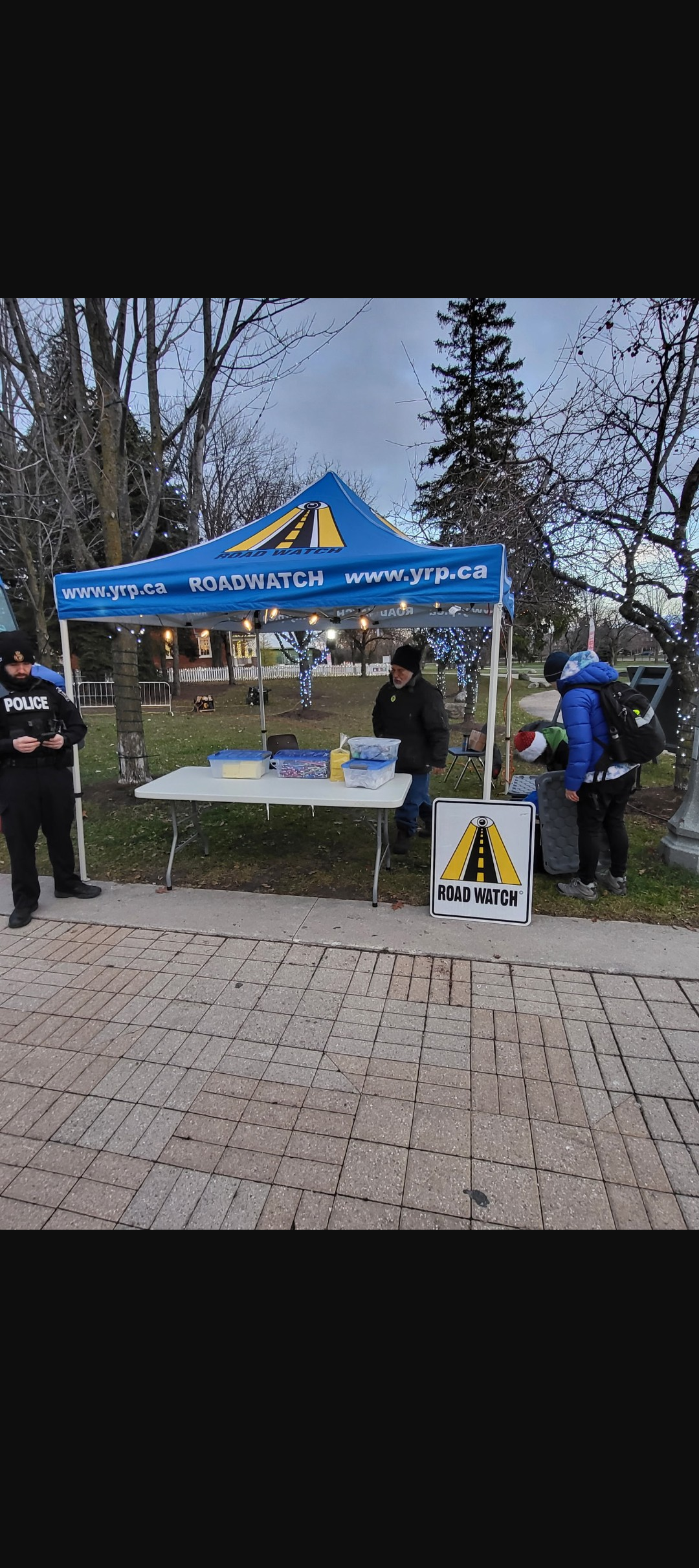 Marty Paulin at the Richmond Hill Road Watch Merry Marketplace booth