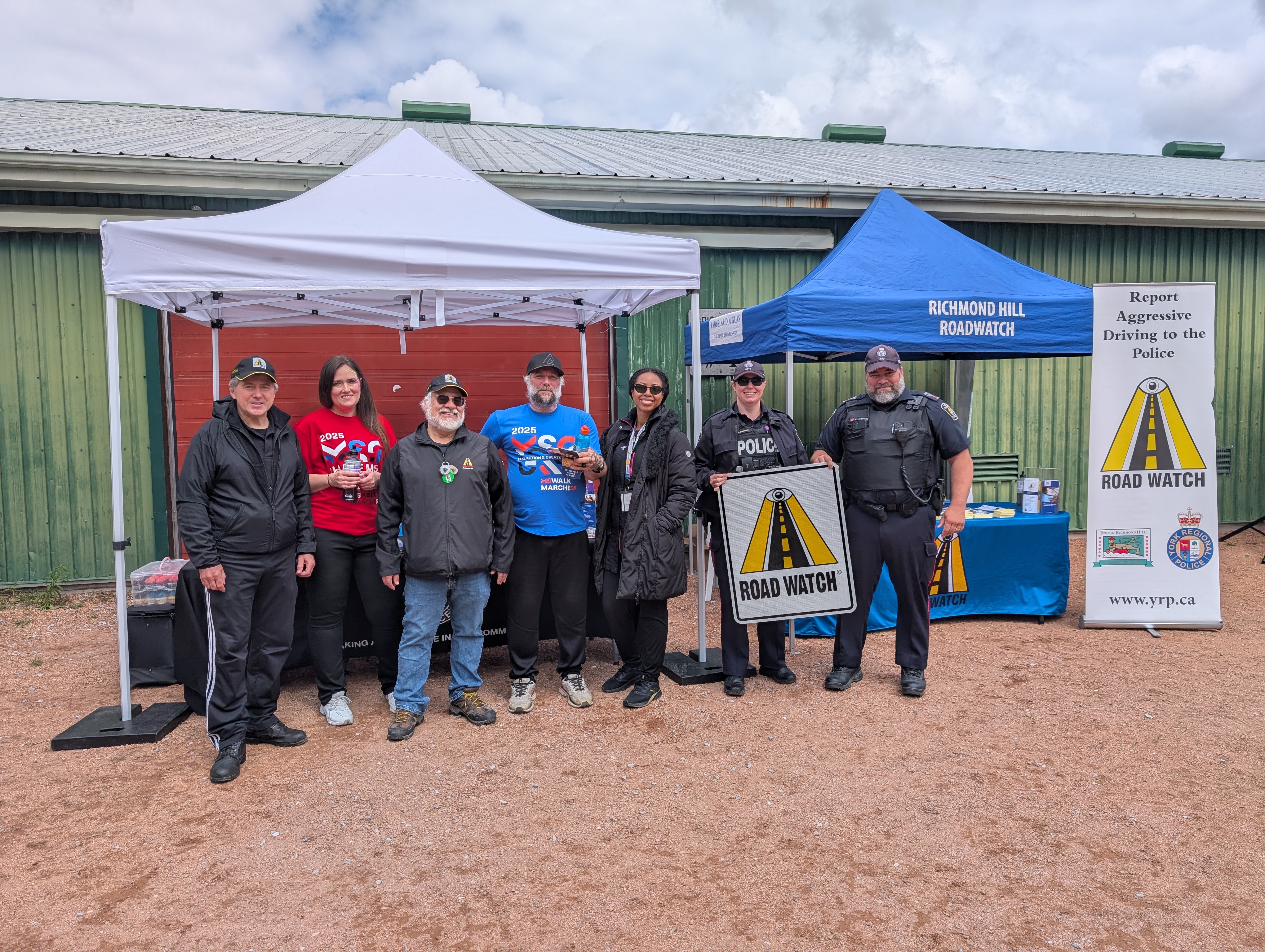Marty Paulin and volunteers at the 2025 Walk for MS charity fundraiser